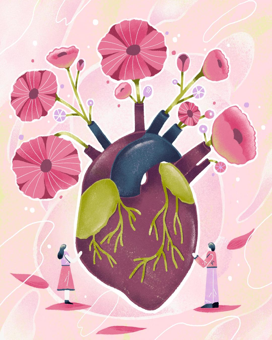 Heart Bloomingillustration