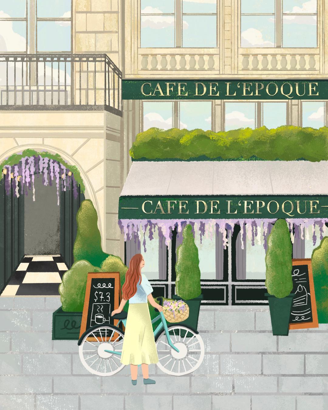 Pastel Streetillustration